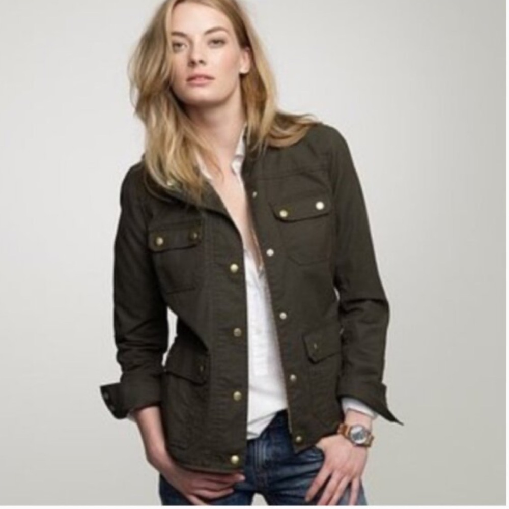 J.Crew Relaxed Wax Boyfriend Field Jacket
